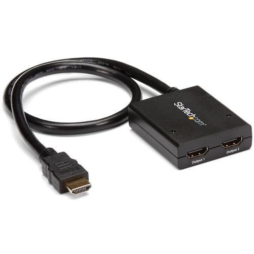 トラスコ中山 スターテック ビデオスプリッター/HDMI/1入力2出力/4K30Hz/USBパワー/7.1ch（ご注文単位1箱）【直送品】