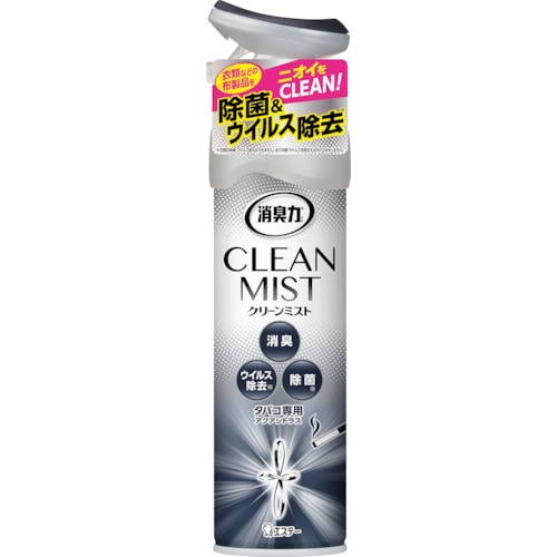 トラスコ中山 エステー 消臭力 CLEAN MIST タバコ用アクアシトラス（ご注文単位1本）【直送品】