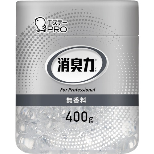 トラスコ中山 エステー 13024 G消臭力 ビーズタイプ本体 400g 無香料（ご注文単位1個）【直送品】