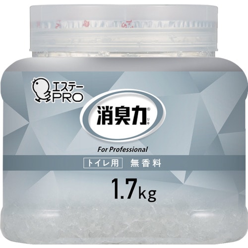 トラスコ中山 エステー G消臭力 クラッシュゲルトイレ用 本体 1.7kg 無香料（ご注文単位1個）【直送品】