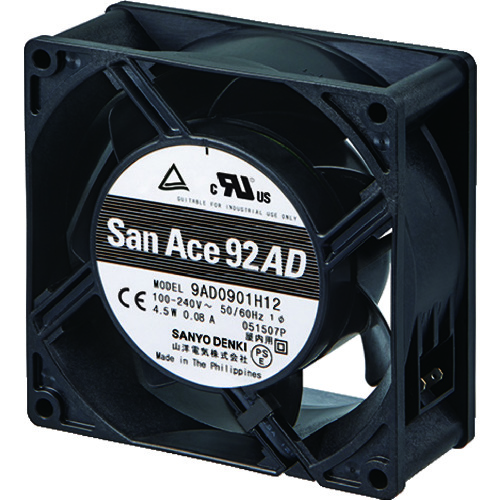 トラスコ中山 SanAce ACDCファンセットモデル(92×38mm センサ無)　835-4184（ご注文単位1台）【直送品】