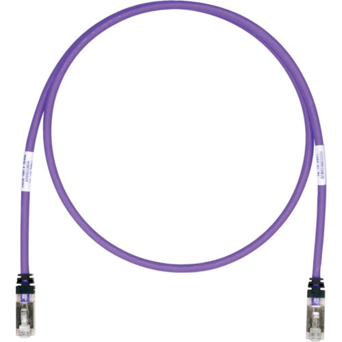 トラスコ中山 パンドウイット CAT6A/CAT6 シールドパッチコード 1m 紫 STP6X1MVL（ご注文単位1本）【直送品】