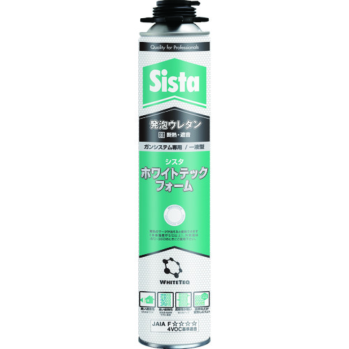 トラスコ中山 Sista 発泡ウレタン ホワイトテックフォーム 750ml（ご注文単位1本）【直送品】