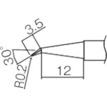 トラスコ中山 白光 こて先 0.2J型　294-6068（ご注文単位1本）【直送品】