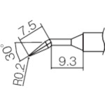 トラスコ中山 白光 こて先 0.2JL型（ご注文単位1本）【直送品】