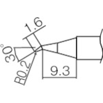 トラスコ中山 白光 こて先 0.2JS型　294-6050（ご注文単位1本）【直送品】