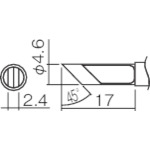 トラスコ中山 白光 こて先 KF型(Z)（ご注文単位1本）【直送品】