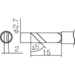 トラスコ中山 白光 こて先 K型　294-6076（ご注文単位1本）【直送品】