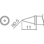 トラスコ中山 白光 こて先 0.5WB型（ご注文単位1本）【直送品】