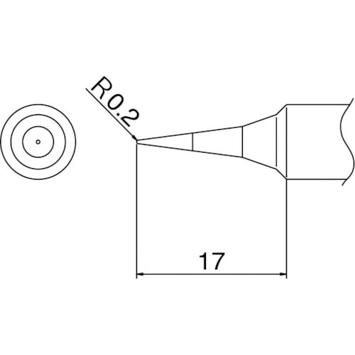 トラスコ中山 白光 こて先 I型　409-6479（ご注文単位1本）【直送品】