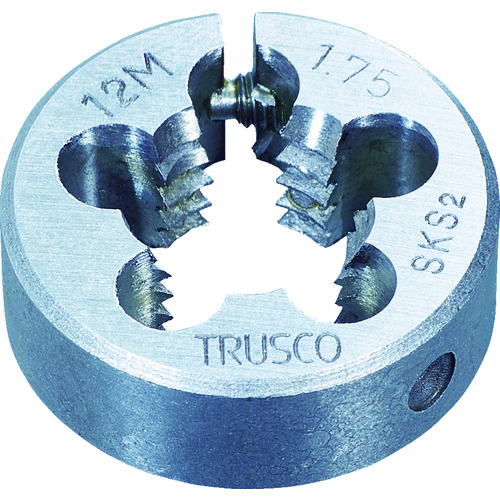 トラスコ中山 TRUSCO 丸ダイス 25径 M10X1.25 (SKS)（ご注文単位1個）【直送品】