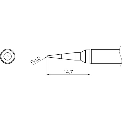 トラスコ中山 白光 こて先/IL型　751-7106（ご注文単位1本）【直送品】