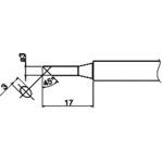 トラスコ中山 白光 こて先 3C型　102-5927（ご注文単位1本）【直送品】