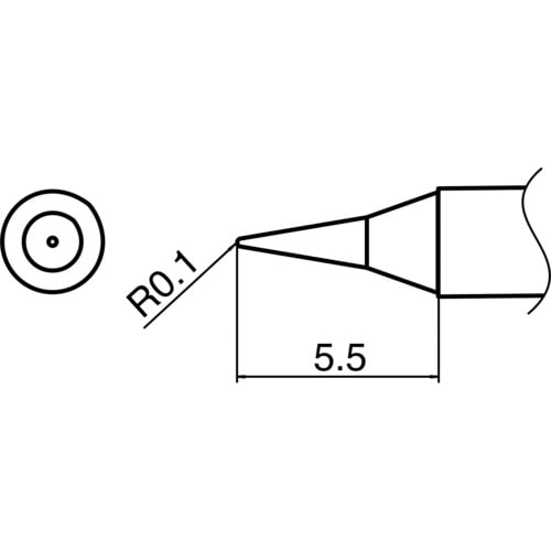 トラスコ中山 白光 こて先 I型　111-4103（ご注文単位1本）【直送品】