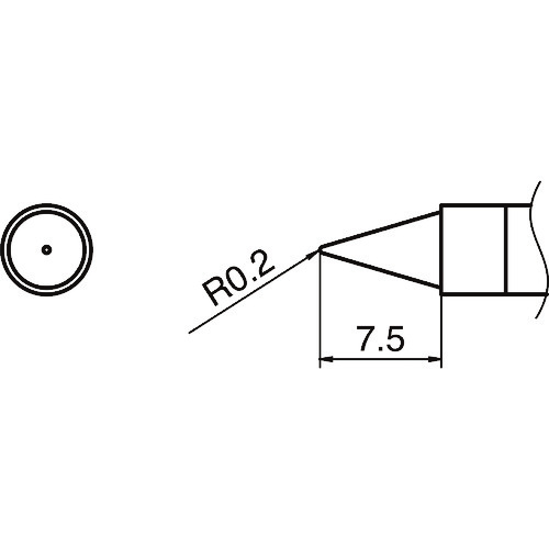 トラスコ中山 白光 こて先 B型　164-1329（ご注文単位1本）【直送品】