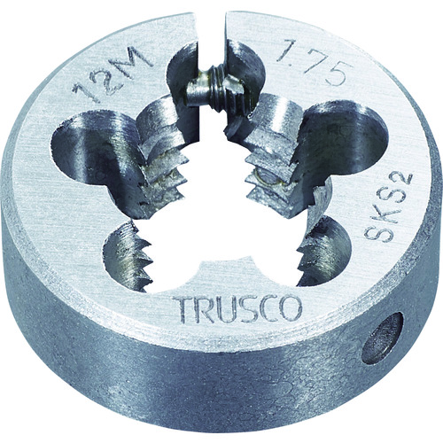 トラスコ中山 TRUSCO 丸ダイス 38径 M12X1.25 (SKS)（ご注文単位1個）【直送品】