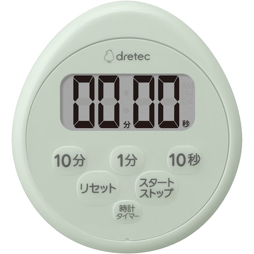 トラスコ中山 dretec 時計付防水タイマー グリーン（ご注文単位1台）【直送品】