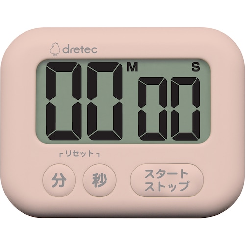 トラスコ中山 dretec 大画面タイマー「シャボン」 ピンク（ご注文単位1台）【直送品】