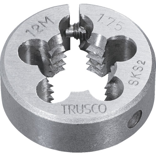 トラスコ中山 TRUSCO 丸ダイス 並目 75径 M42X4.5(SKS)（ご注文単位1個）【直送品】