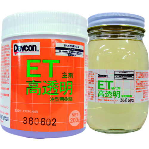 トラスコ中山 デブコン 高透明コーティング材 ET300g（ご注文単位1セット）【直送品】