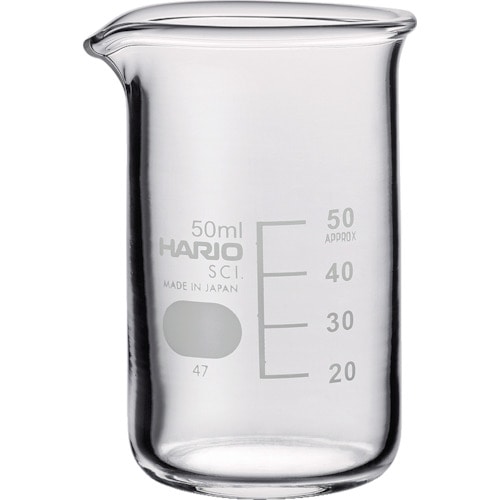 トラスコ中山 HARIO トールビーカー 目安目盛付 50ml（ご注文単位1個）【直送品】