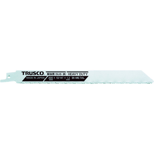 トラスコ中山 TRUSCO 解体用バイメタルセーバーソーブレード(厚刃タイプ) 160幅X1.3mm厚 10/14山 5枚入（ご注文単位1パック）【直送品】