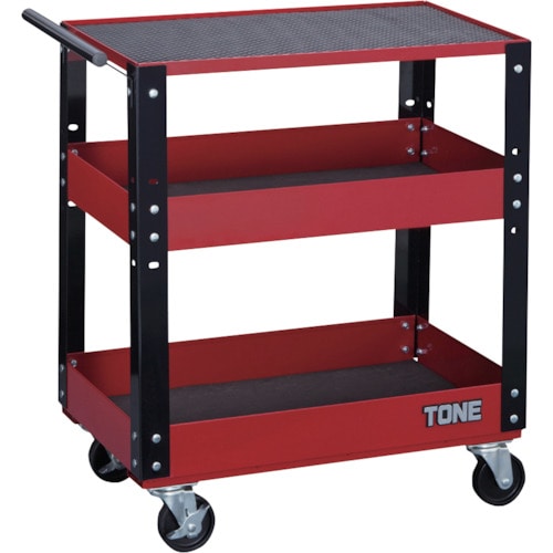 トラスコ中山 TONE 整備用工具セット ツールキャビン レッド 幅714×奥行441×高さ860mm（ご注文単位1台）【直送品】