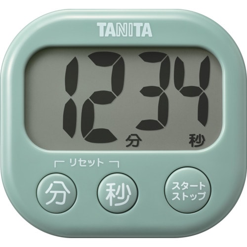 トラスコ中山 TANITA 抗菌でか見えタイマー TD－429－GR 625-5762  (ご注文単位1個) 【直送品】