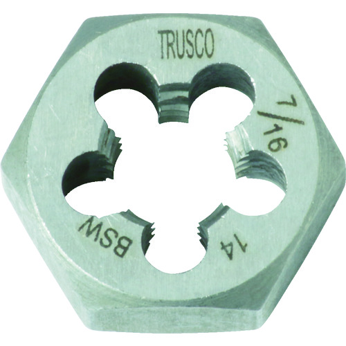 トラスコ中山 TRUSCO 六角サラエナットダイス W7/16-14（ご注文単位1個）【直送品】