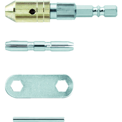 トラスコ中山 TRUSCO 電動用精密ドリルチャック 0.1～3.2mm コレット2個付（ご注文単位1個）【直送品】