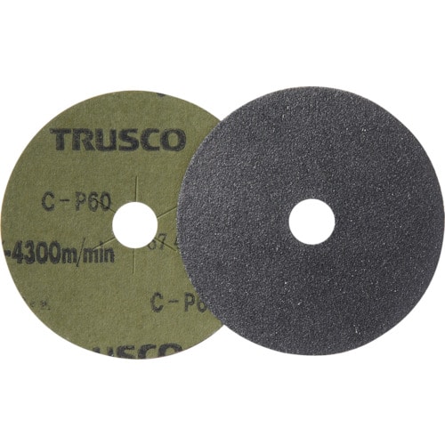 トラスコ中山 TRUSCO ディスクペーパー4型 Φ100X15.9 #60 (10枚入)（ご注文単位1箱）【直送品】