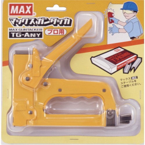 トラスコ中山 MAX ガンタッカ TG-A(N) イエロー（ご注文単位1台）【直送品】