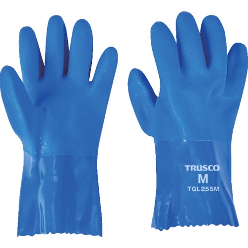 トラスコ中山 TRUSCO 耐油ビニール手袋1.2mm厚 Mサイズ 1双入（ご注文単位1組）【直送品】