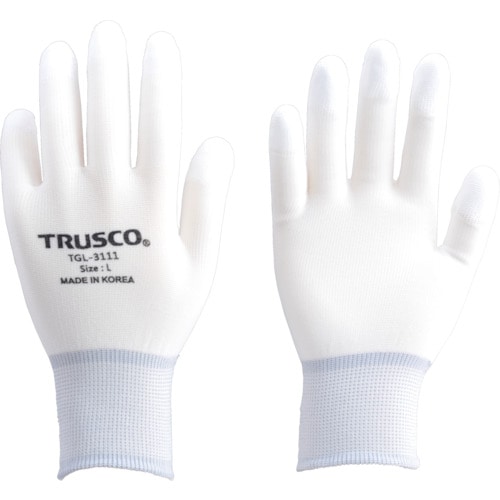 トラスコ中山 TRUSCO ナイロン手袋PU指先コート（10双入） L 770-0539  (ご注文単位1袋) 【直送品】