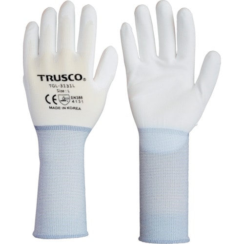 トラスコ中山 TRUSCO ナイロン手袋PU手のひらコートロング（10双入）M 770-0601  (ご注文単位1袋) 【直送品】