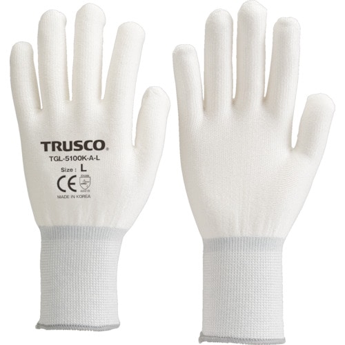 トラスコ中山 TRUSCO ホワイトHPPEインナー手袋 M 267-7639  (ご注文単位1組) 【直送品】