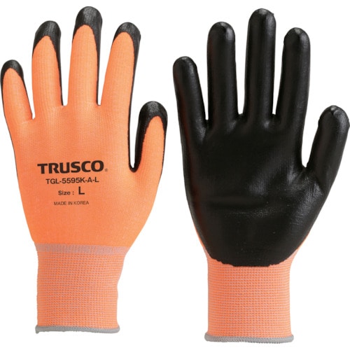 トラスコ中山 TRUSCO 耐切創手袋 レベル2 蛍光オレンジ M 267-7642  (ご注文単位1組) 【直送品】