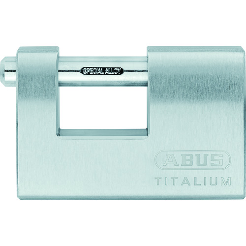 トラスコ中山 ABUS カンヌキ式シリンダー南京錠 幅90mm TITALIUM 98TI/90（ご注文単位1個）【直送品】