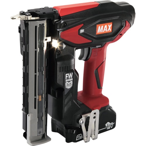 トラスコ中山 MAX 型枠用充電式フィニッシュネイラセット(2.5Ah)（ご注文単位1台）【直送品】