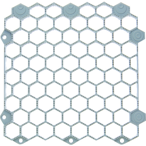 トラスコ中山 TRUSCO 抗菌・防炎ジョイントスノコ 土足用 グレー（ご注文単位1枚）【直送品】