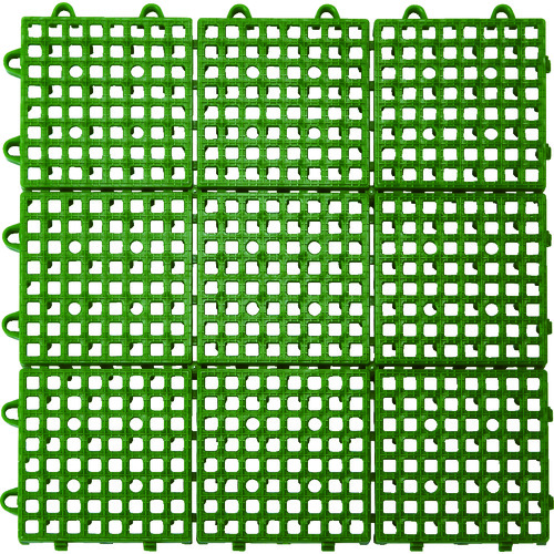 トラスコ中山 TRUSCO 抗菌・防炎ジョイントスノコ グリーン（ご注文単位1枚）【直送品】