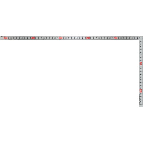 トラスコ中山 TRUSCO 鉄工用平ぴた曲尺 50cm（ご注文単位1本）【直送品】