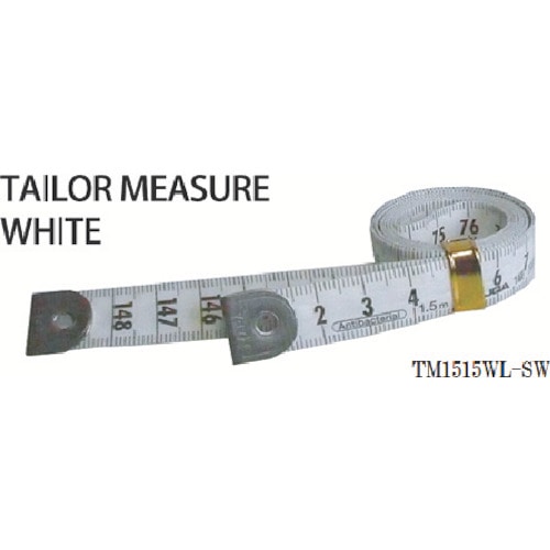 トラスコ中山 プロマート テーラーメジャー1.5m 余白有 白/白　495-8446（ご注文単位1本）【直送品】