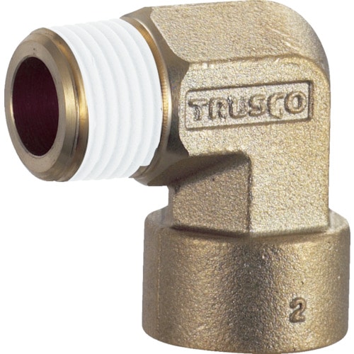 トラスコ中山 TRUSCO ねじ込み継手 エルボ R1/4-RC1/4（ご注文単位1個）【直送品】