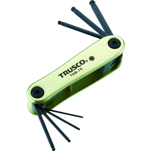 トラスコ中山 TRUSCO ボールポイント六角棒レンチセット ナイフ式（ご注文単位1セット）【直送品】