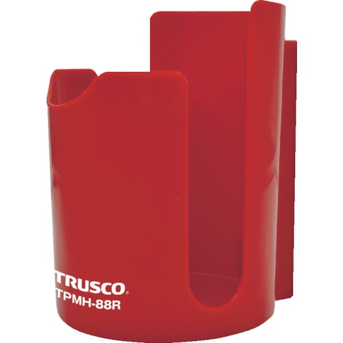 トラスコ中山 TRUSCO 樹脂マグネット缶ホルダー 赤 80mm（ご注文単位1個）【直送品】