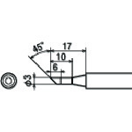 トラスコ中山 グット TQ-77/95用 替こて先 3C（ご注文単位1個）【直送品】