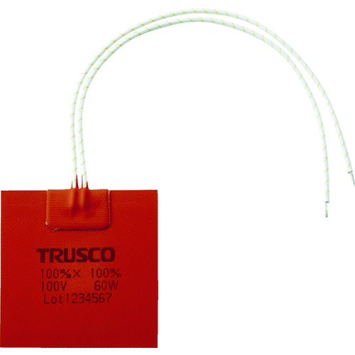 トラスコ中山 TRUSCO ラバーヒーター 100mmX100mm（ご注文単位1枚）【直送品】