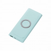 MARKLESS STYLE ワイヤレスモバイルチャージャー 10000mAh スモークブルー TS-1782-041 1個（ご注文単位1個）【直送品】