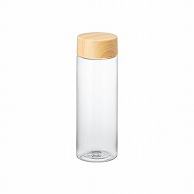 MARKLESS STYLE 木目調キャップスリム クリアボトル 500ml ナチュラル TS-1818-008 1個（ご注文単位1個）【直送品】